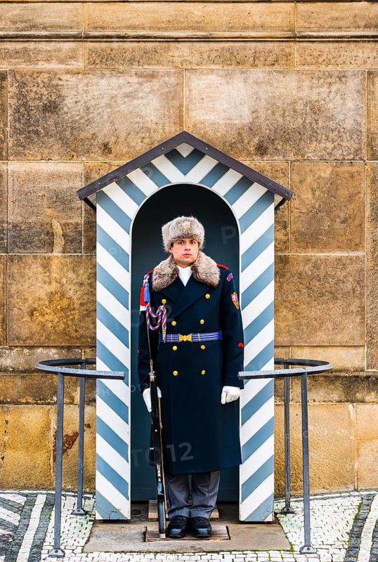 Palace guard at Prague Castle