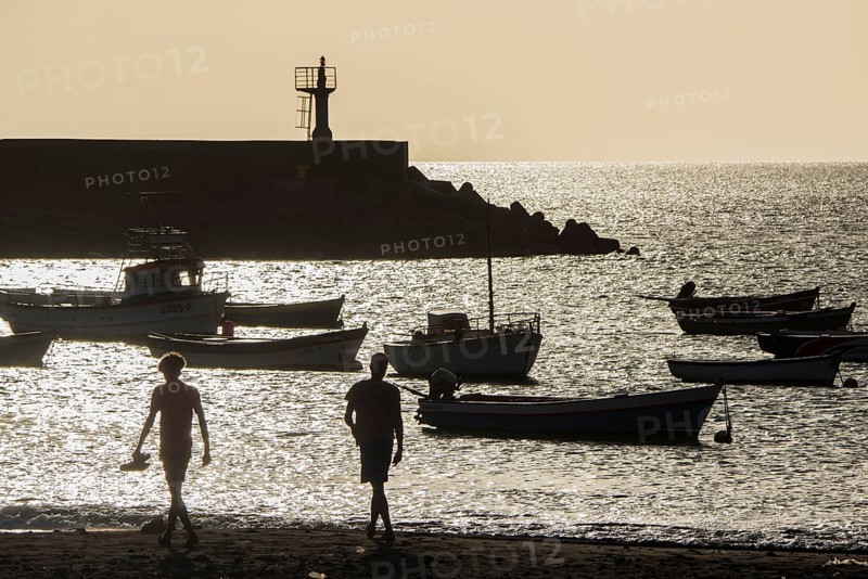Two men on the city beach