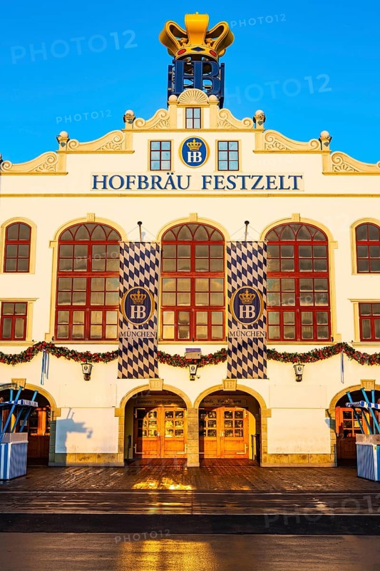 Main entrance Hofbrau marquee