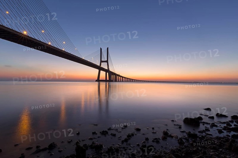 Vasco da Gama Bridge over the river Tagus