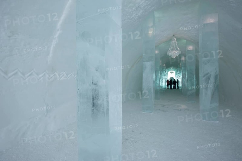 Visitors at the Jukkasjarvi Ice Hotel