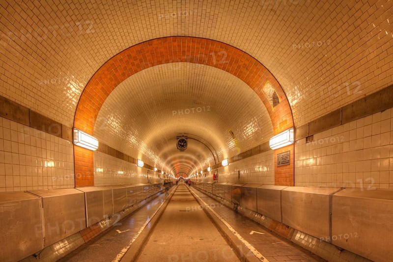Old Elbe Tunnel in Hamburg