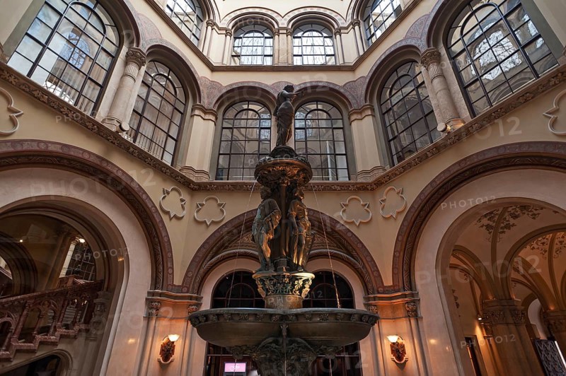 Courtyard with fountain