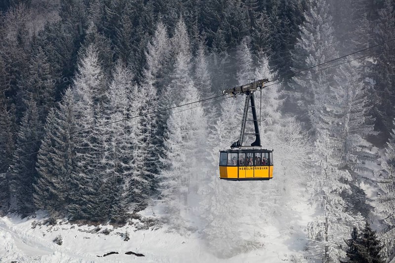 Nebelhornbahn in winter