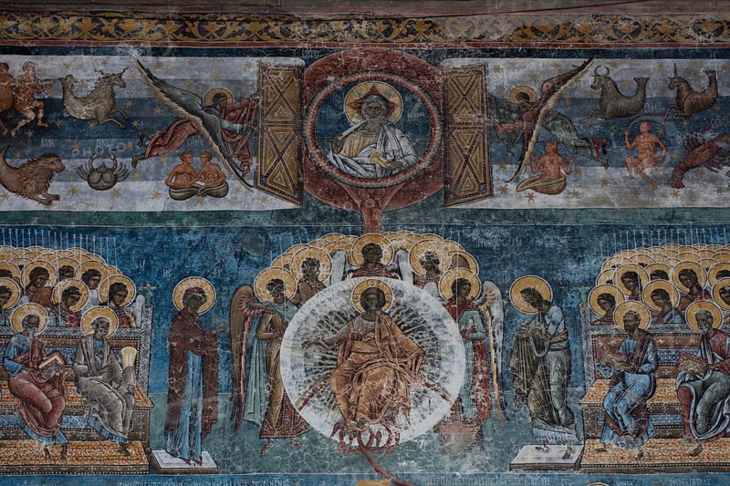 Outside Fresco Jesus as Judge at the Last Judgement