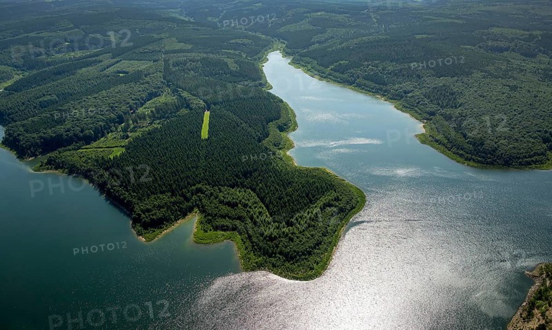 Aerial photograph of reservoir