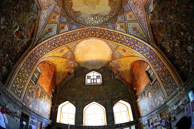 Interior with frescoes