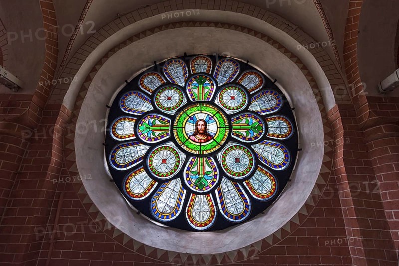 Coloured glass window