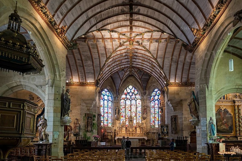 Interior with sanctuary
