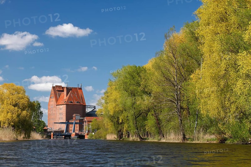 Storage building at harbour