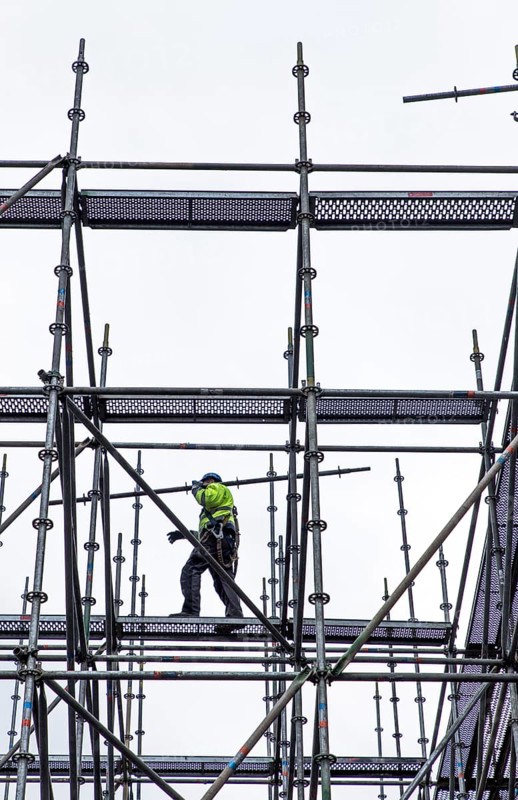 Scaffolders at work