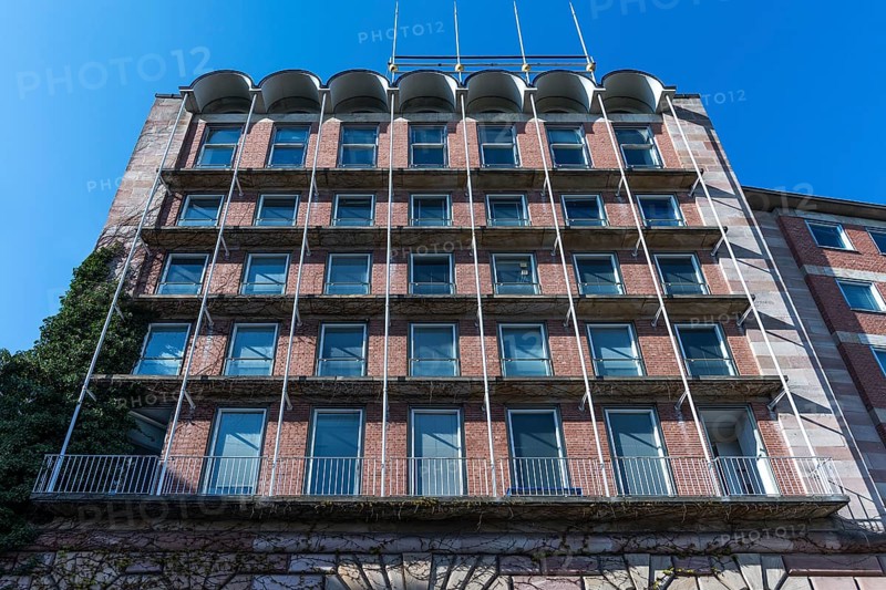 Heritage-protected facade of the 1950s