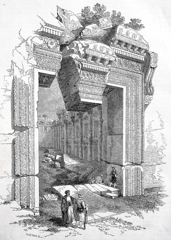 Entrance to the temple of Jupiter in Baalbek