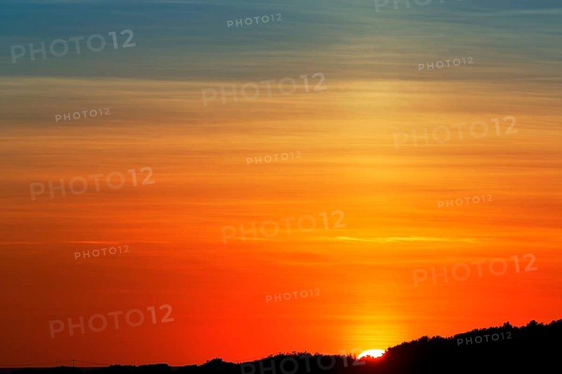 Cloudy sky at sunset