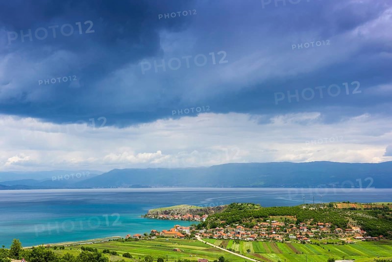 Landscape at Lake Ohrid near Lin
