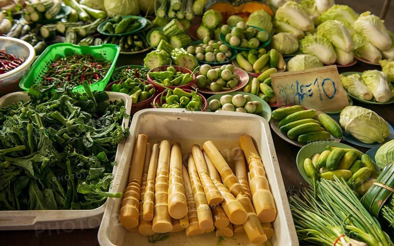 Vegetables at the market