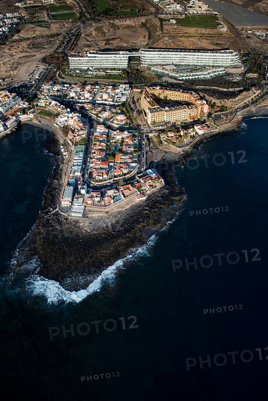 Fishing village La Caleta with apartments and hotels