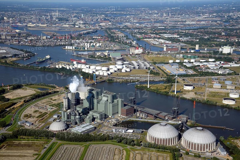Overview of coal-fired power plant Moorburg
