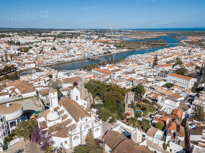 City view with fishermen's town with Gilao river