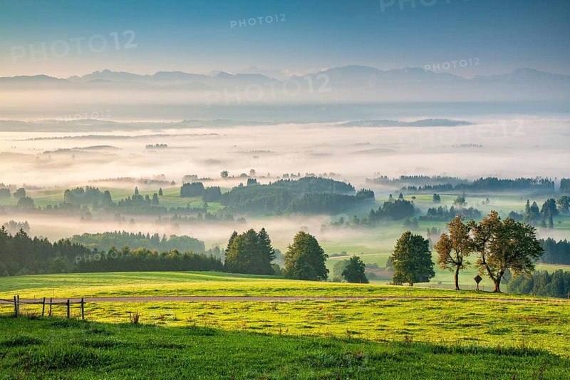 View from the Auerberg near Bernbeuren