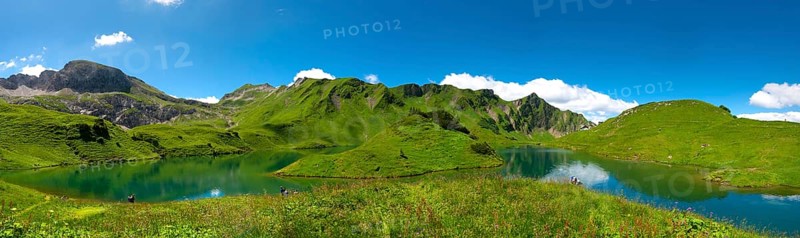Lake Schrecksee with Allgau mountains