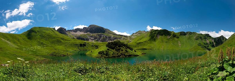 Lake Schrecksee with Allgau mountains