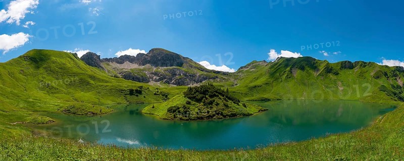Lake Schrecksee with Allgau mountains