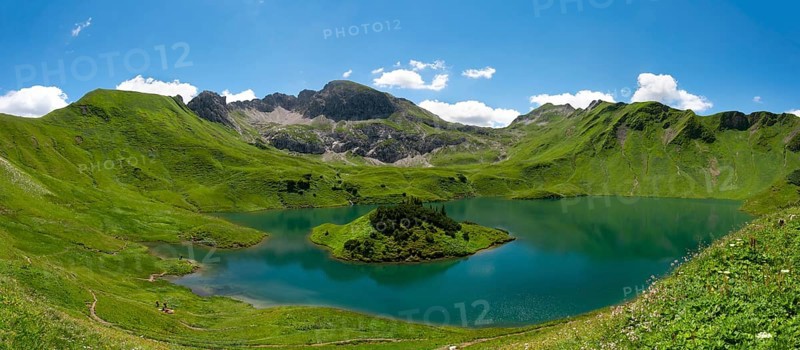 Lake Schrecksee with Allgau mountains