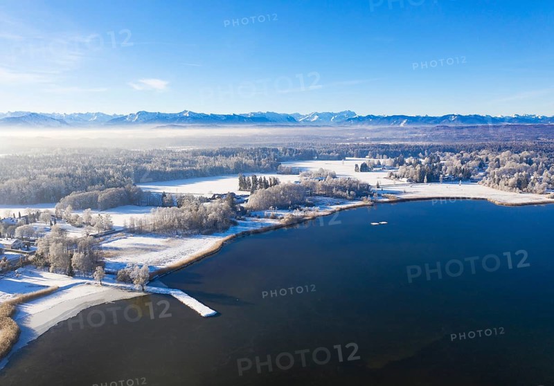 Winter landscape at Starnberger See