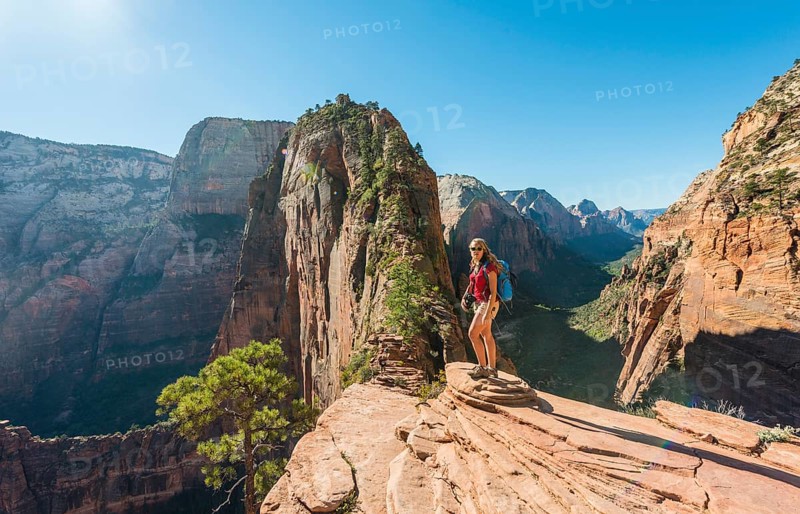 Hiker at Viewpoint