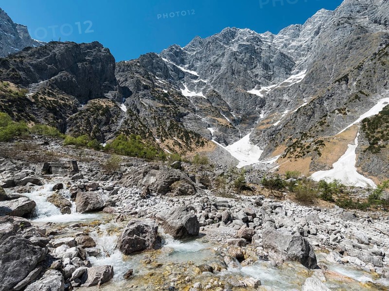 German Alps deepest snowfield
