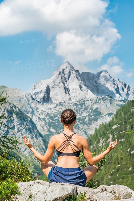 Young woman meditating