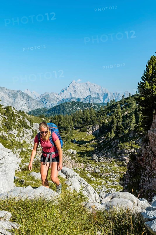 Hiker with rucksack