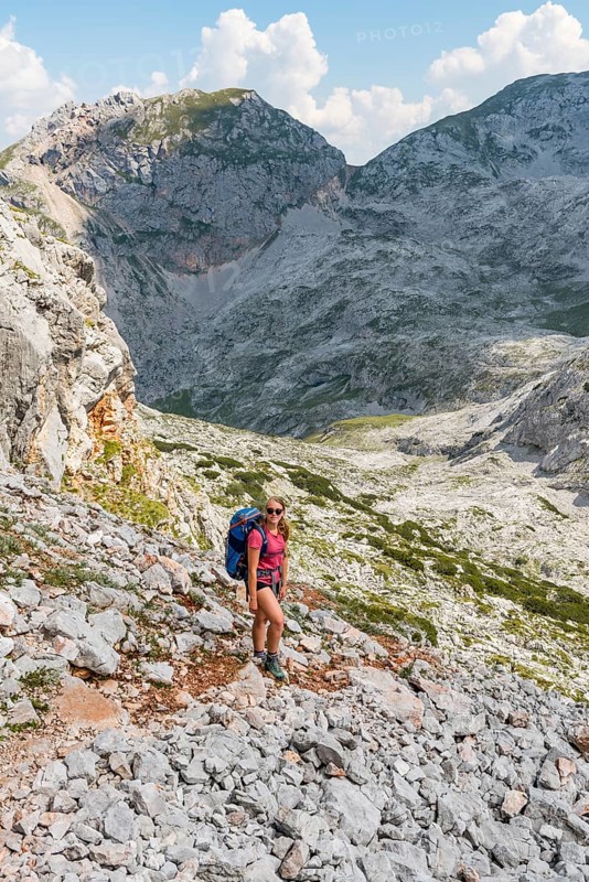 Hiker with rucksack