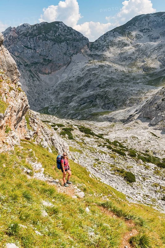 Hiker with rucksack