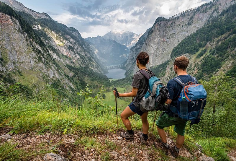 View of Obersee and Konigssee