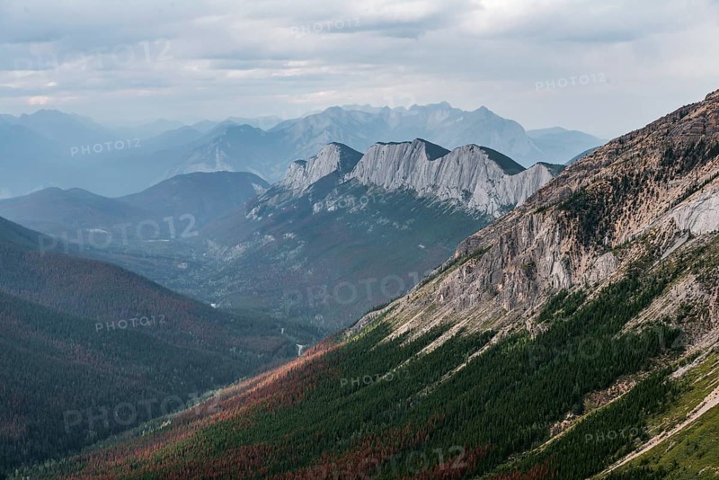 Striking mountain range