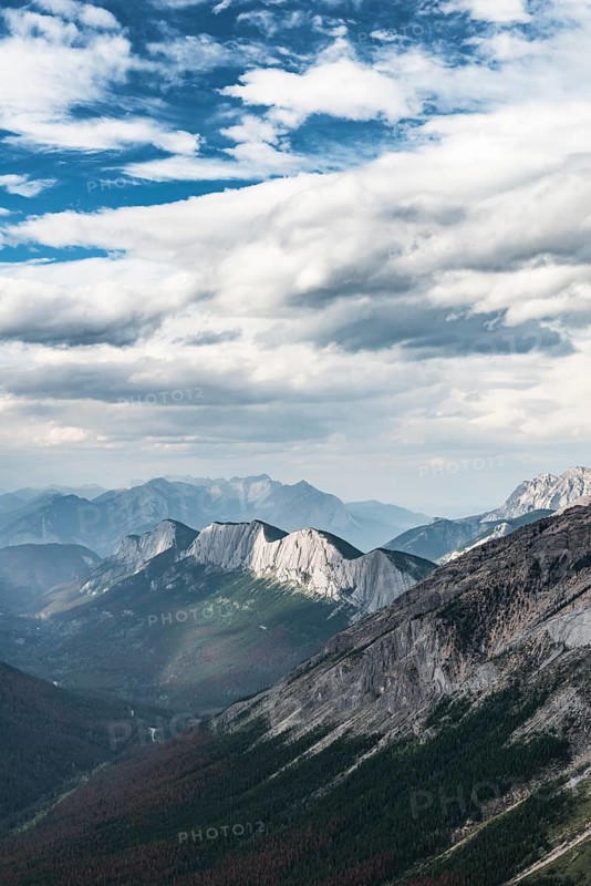 Striking mountain range
