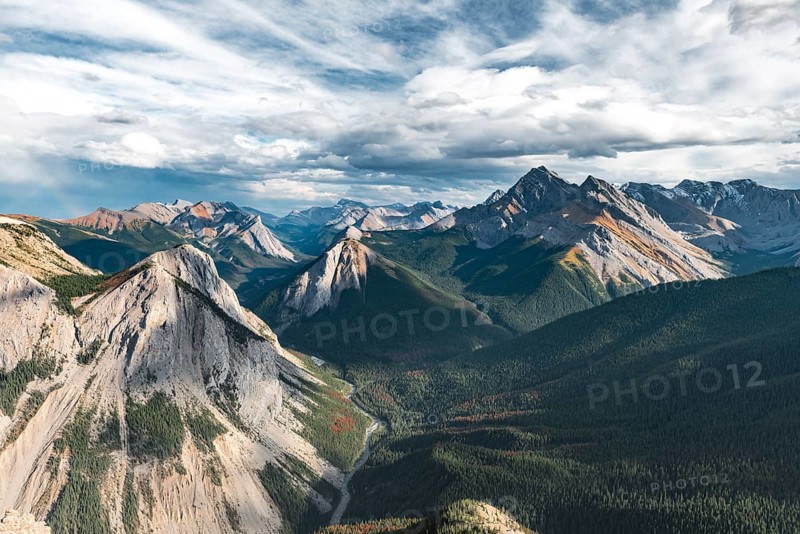 Panoramic view of mountain landscape