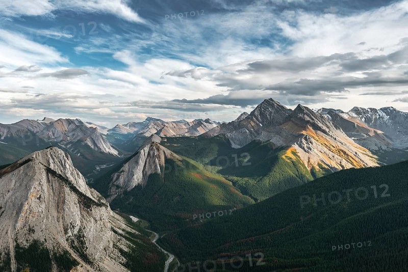 Panoramic view of mountain landscape