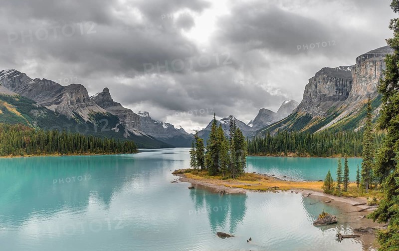 Island in a lake