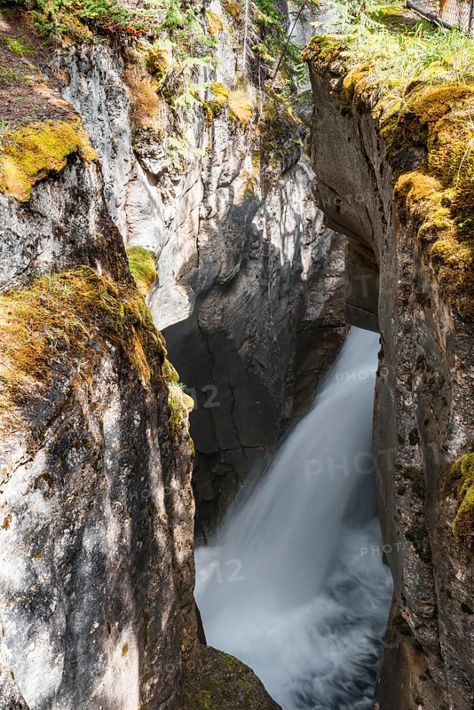 Waterfall in a gorge