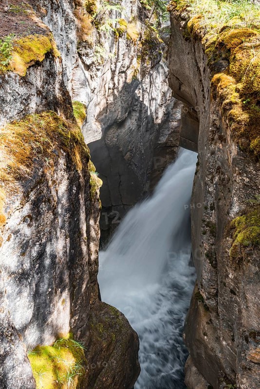 Waterfall in a gorge