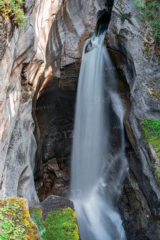 Waterfall in a gorge