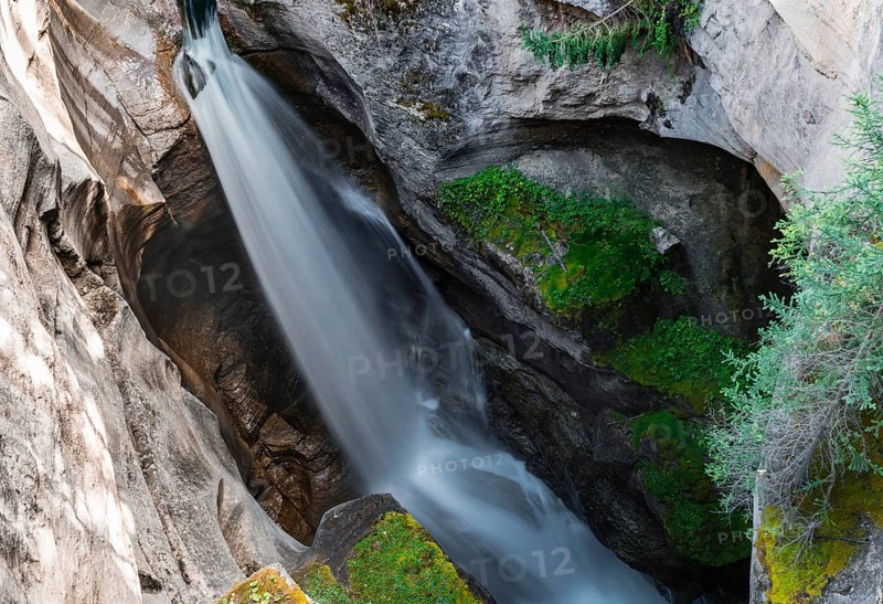 Waterfall in a gorge