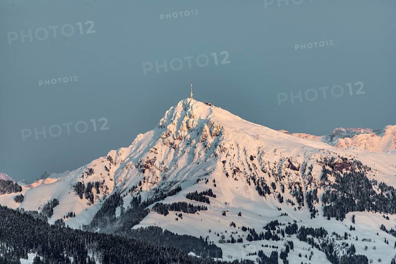 Kitzbuheler Horn with snow in winter