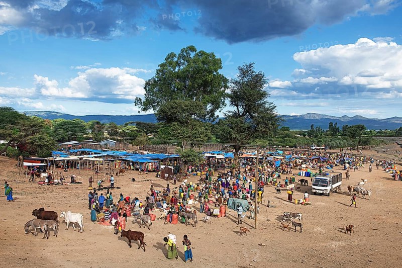Locals at the market