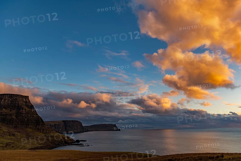 West coast Isle of Sky with North Sea at sunset