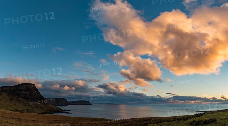West coast Isle of Sky with North Sea at sunset
