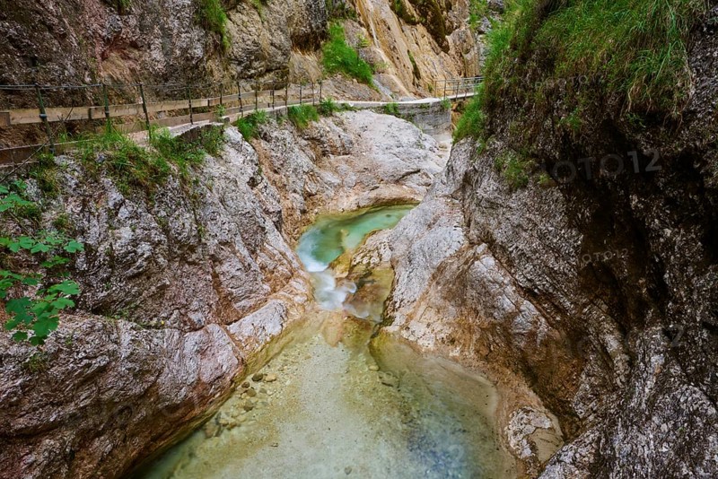 Hiking trail through the Almbachklamm